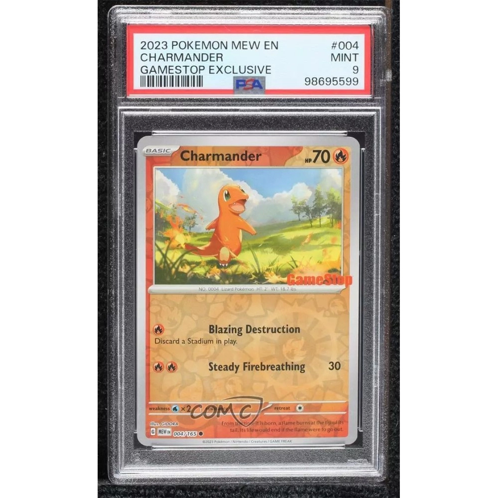 Pokemon Scarlet & Violet - 151 (MEWEN) Reverse Foil Charmander PSA 9 MINT