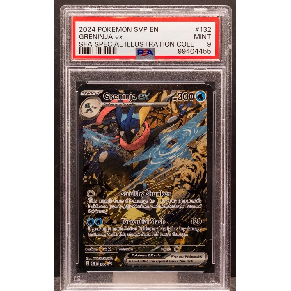 GRENINJA EX 2024 Pokemon Scarlet & Violet SFA Special Illustration Coll. PSA 9