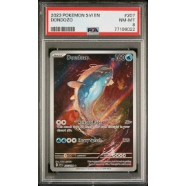 POKEMON SVI EN-SCARLET & VIOLET ILLUSTRATION RARE #207 DONDOZO PSA 8