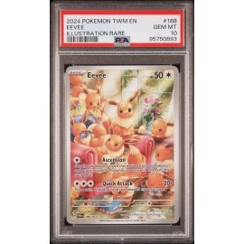 Pokemon Eevee Illustration Rare 188167 PSA 10 GEM MINT